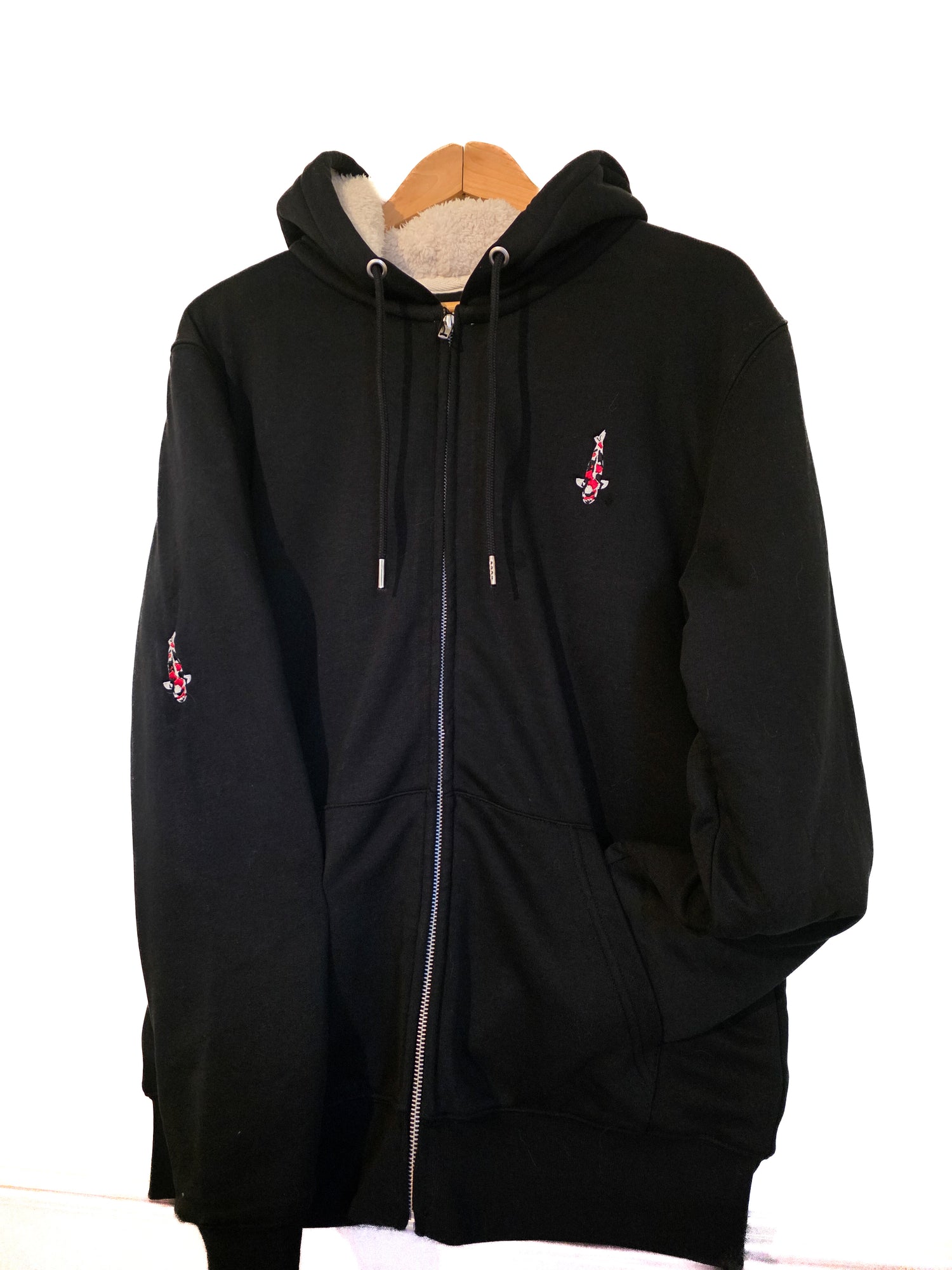 Full Zip Sherpa Lined Sweatshirt