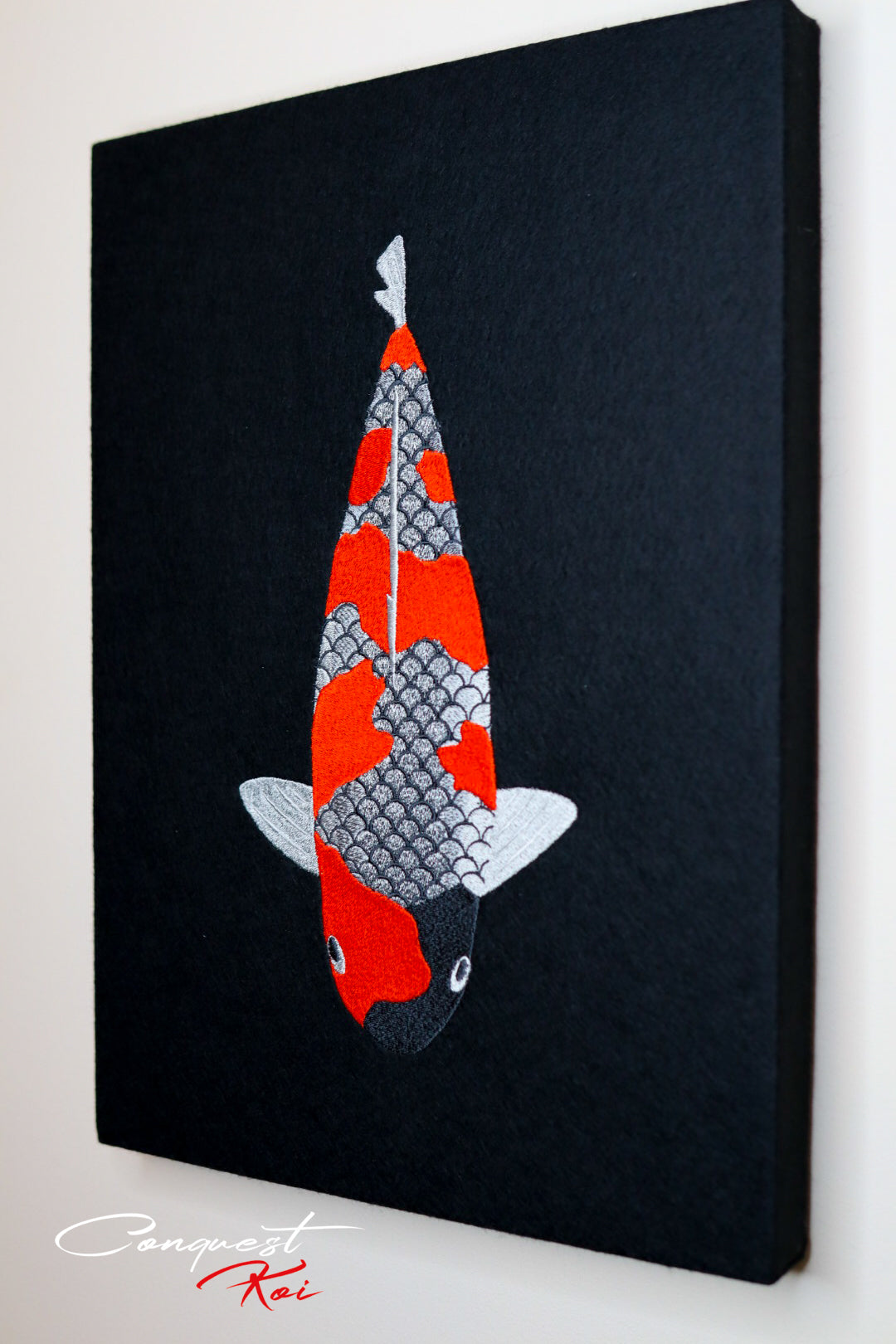 Ginrin Goshiki Embroidered Canvas Art