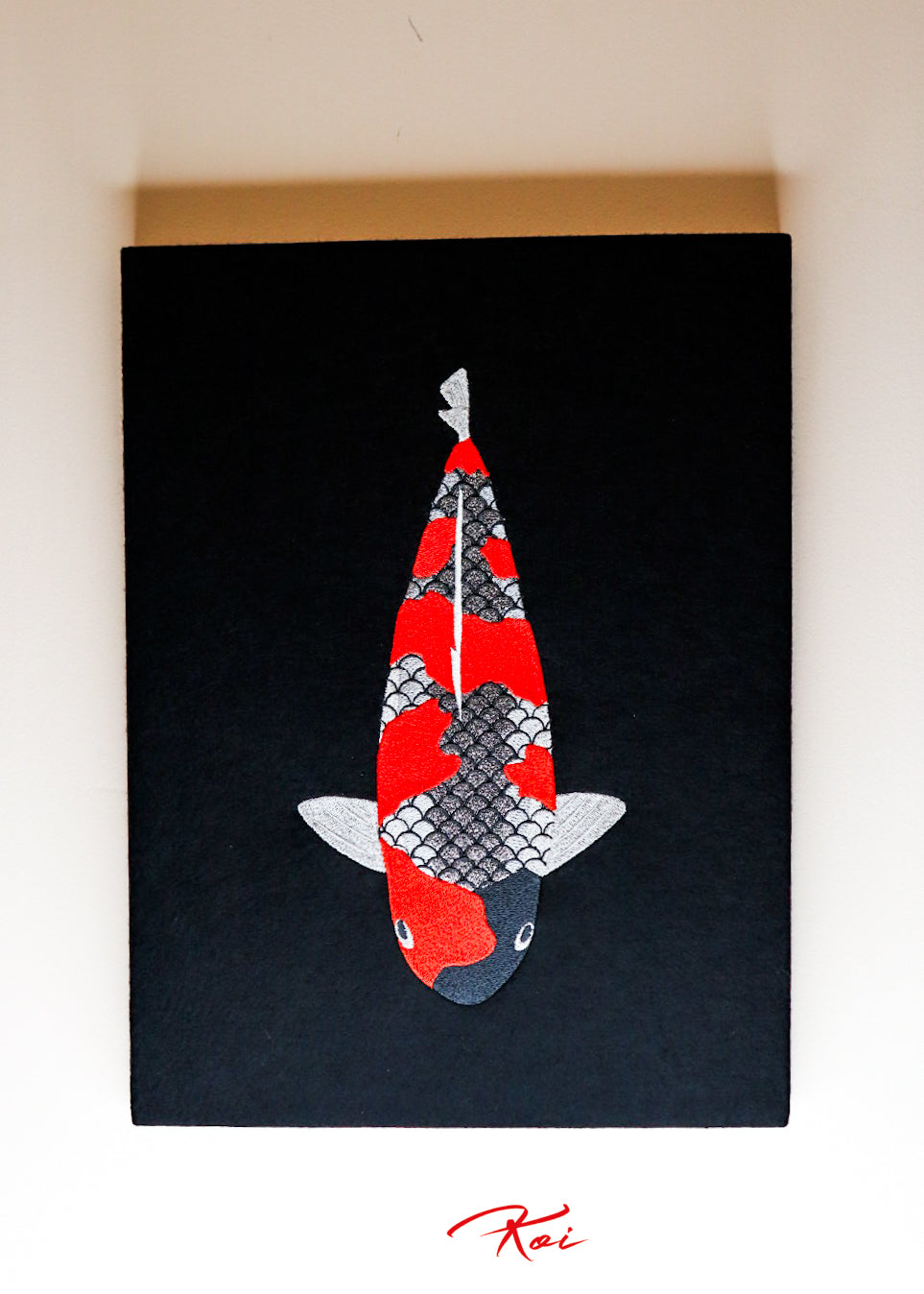 Ginrin Goshiki Embroidered Canvas Art