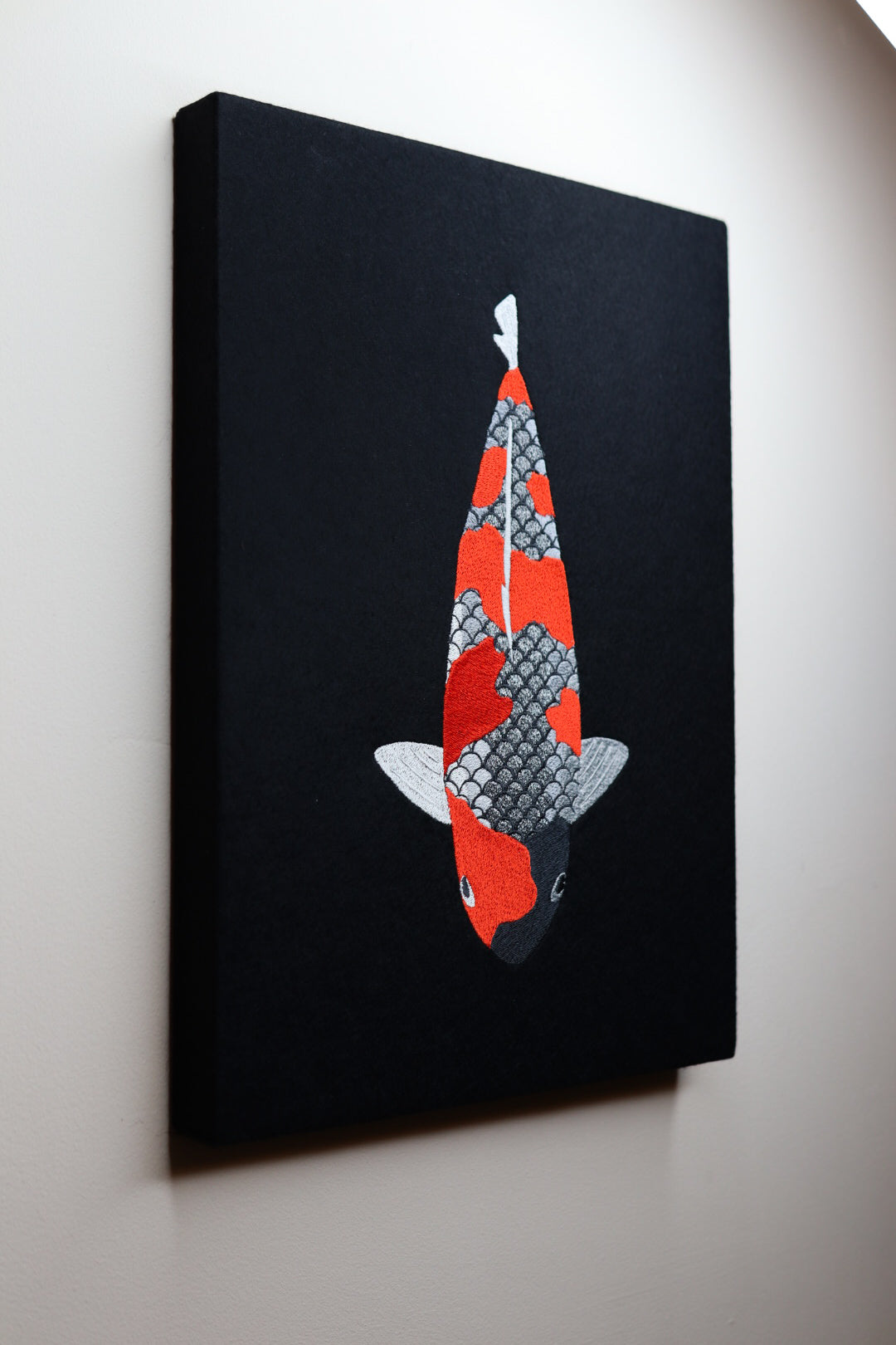 Ginrin Goshiki Embroidered Canvas Art